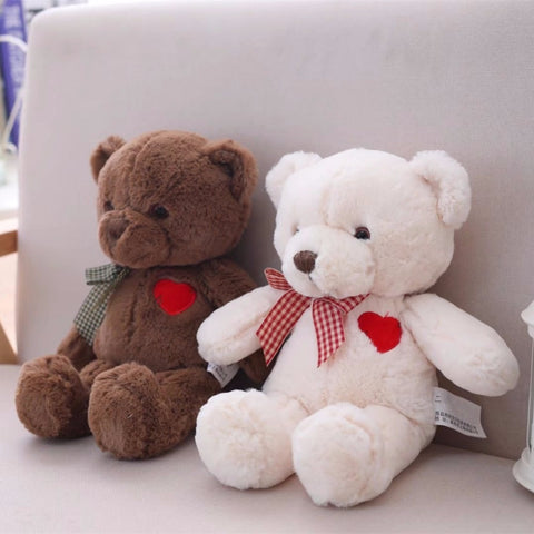 35-50cm Cartoon Teddy Bear Plush Toys with Heart Soft Stuffed Animal Toys for Children Kids Girls Birthday Gift Baby Brinquedos
